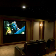 A professional designed home theater.