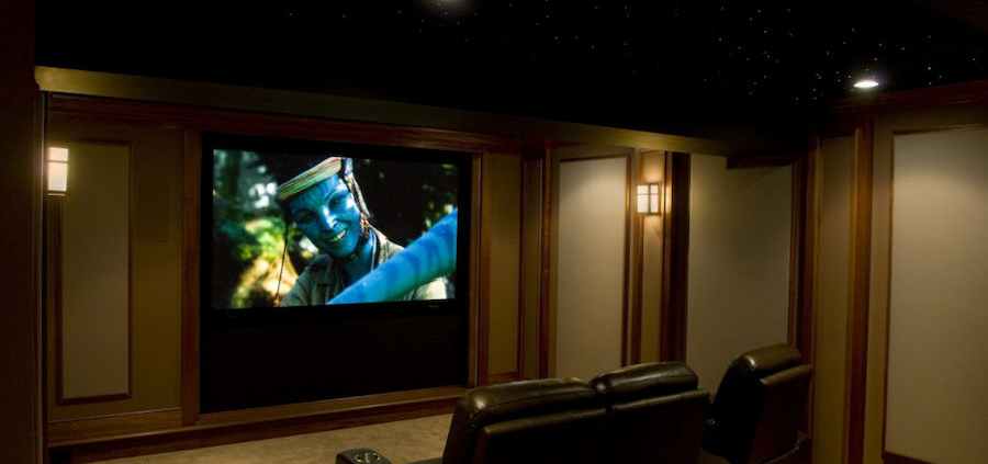 A professional designed home theater.